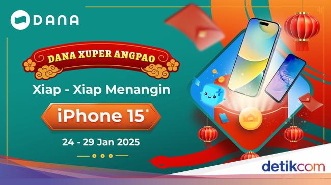 Cuma Sampai 29 Januari, Yuk Dapetin iPhone 15 di DANA Xuper Angpao!